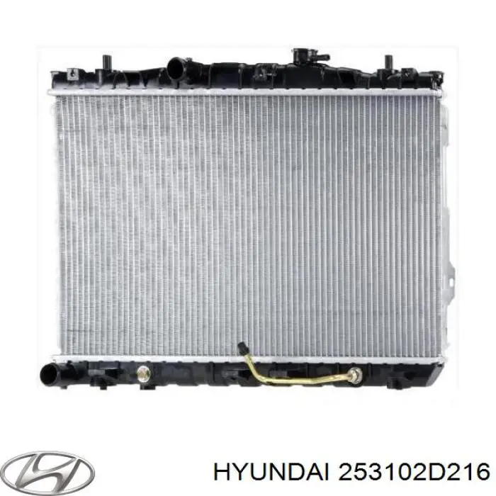 Radiador de água Hyundai Elantra HD