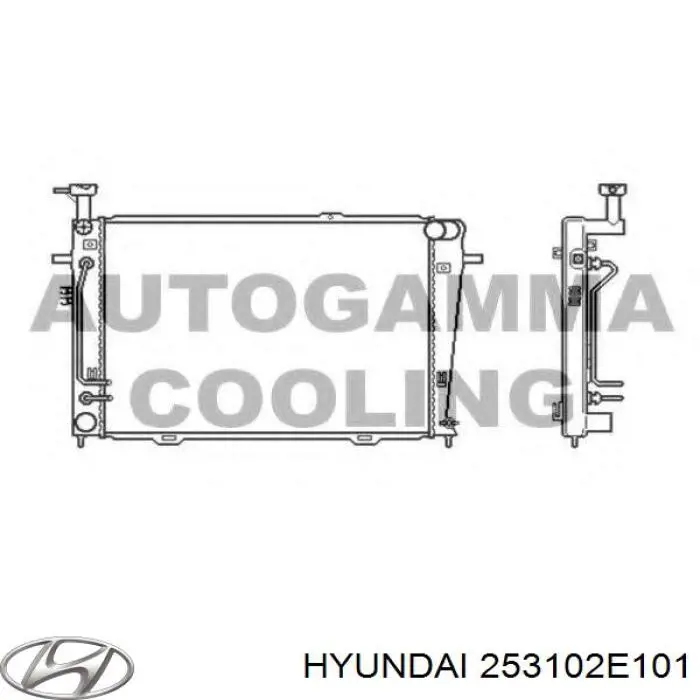Comprar 253102E101 Hyundai/Kia Radiador de auto