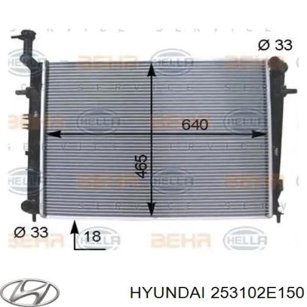 Comprar 253102E150 Hyundai/Kia Radiador de auto