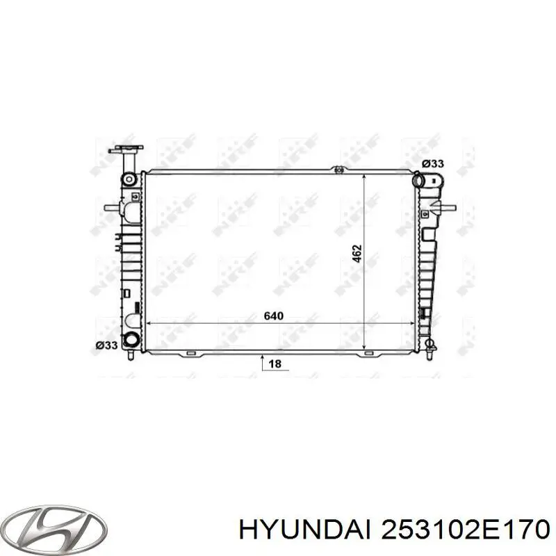 Água radiador Hyundai/Kia 253102E170 precio, desde 119,55 EUR