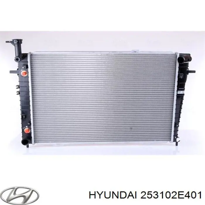 Radiador 253102E401 Hyundai/Kia