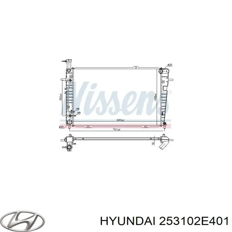 253102E401 Hyundai/Kia Refrigeración del motor