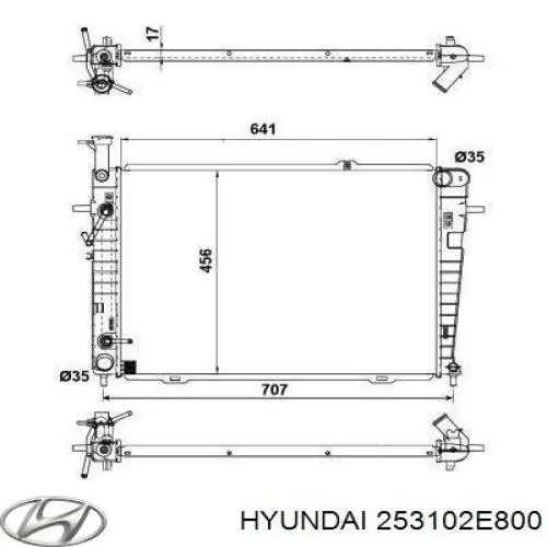 Comprar 253102E800 Hyundai/Kia Radiador de auto