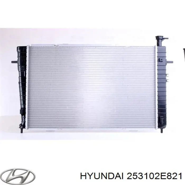 Radiador de água Hyundai/Kia 253102E821