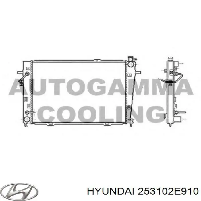 Comprar S253102E911 Hyundai/Kia Radiador de auto