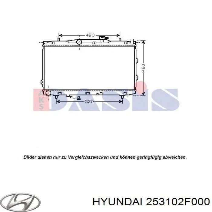 253102F000 Hyundai/Kia radiador