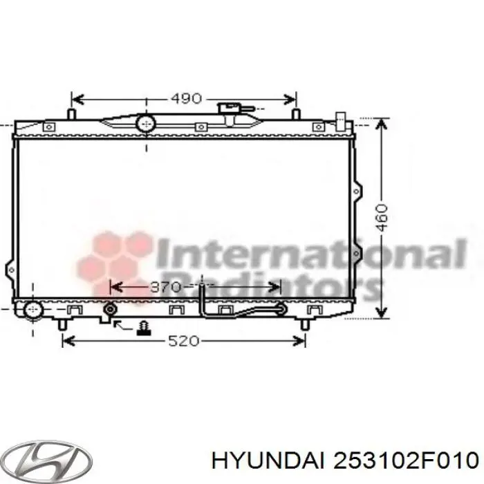 253102F010 Hyundai/Kia radiador