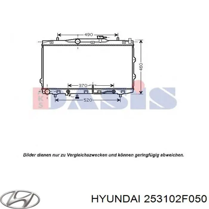 Água radiador Hyundai/Kia 253102F050 precio, desde 165,79 EUR