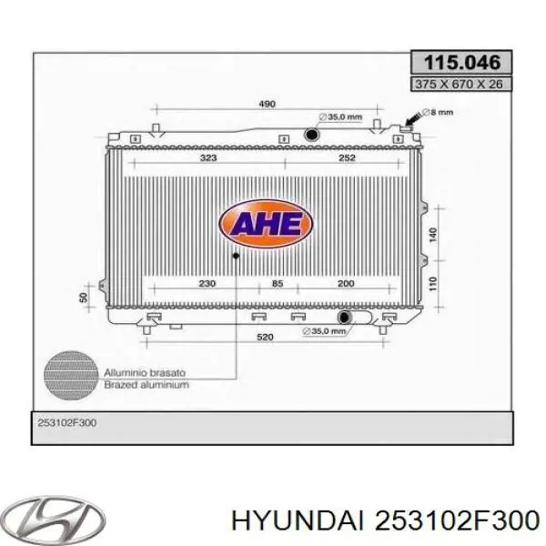 Comprar 253102F300 Hyundai/Kia Radiador de auto