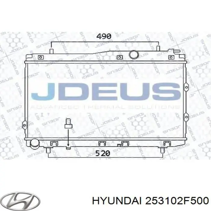 Comprar 253102F500 Hyundai/Kia Radiador de auto