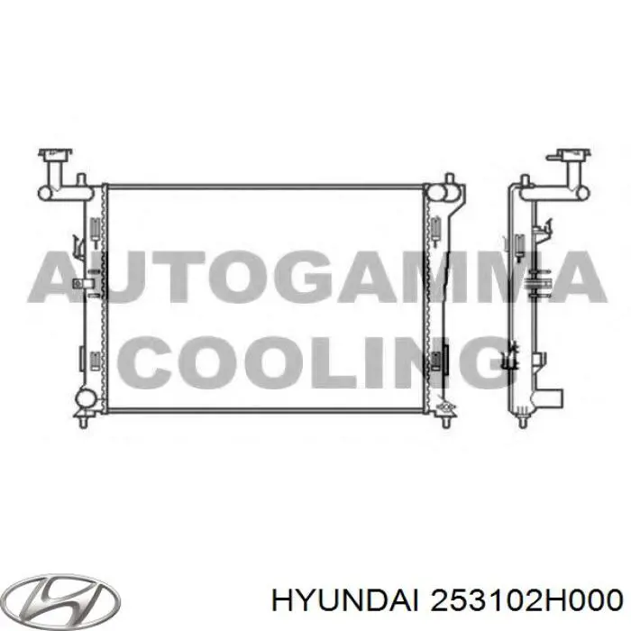 253102H000 Hyundai/Kia radiador