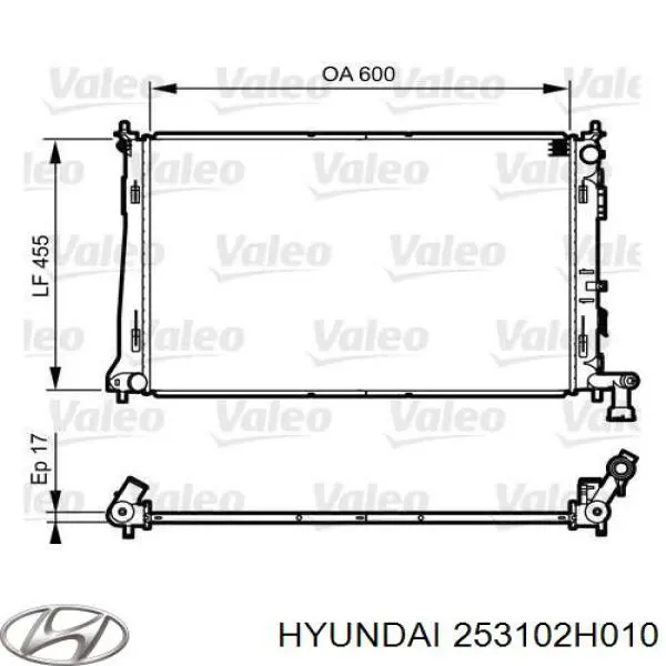 253102H010 Hyundai/Kia radiador