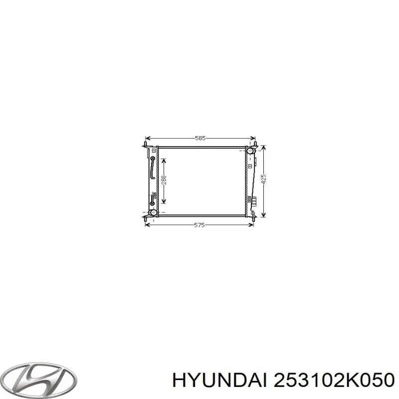 25310-2K050 Hyundai/Kia radiador refrigeración del motor