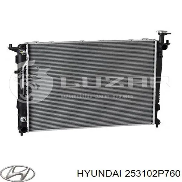 253102P760 Hyundai/Kia radiador refrigeración del motor