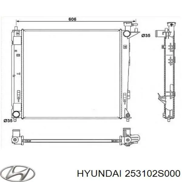 253102S000 Hyundai/Kia radiador