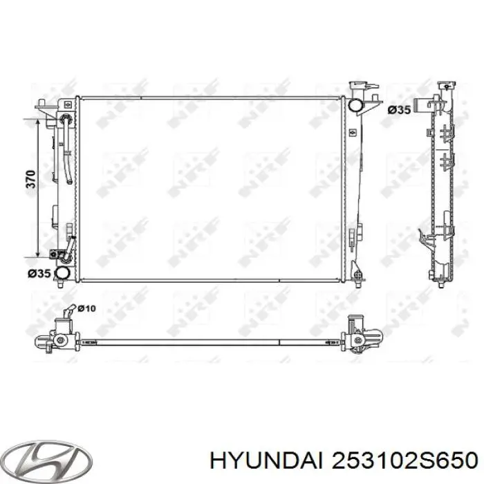 Água radiador Hyundai/Kia 253102S650 precio, desde 101,82 EUR