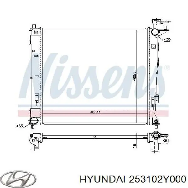 Água radiador Hyundai/Kia 253102Y000 precio, desde 101,83 EUR