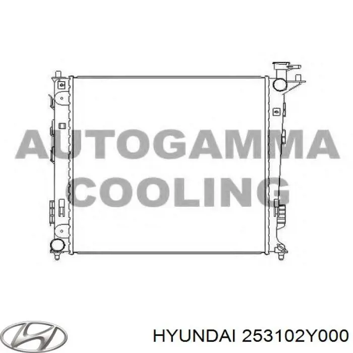 253102Y000 Hyundai/Kia radiador
