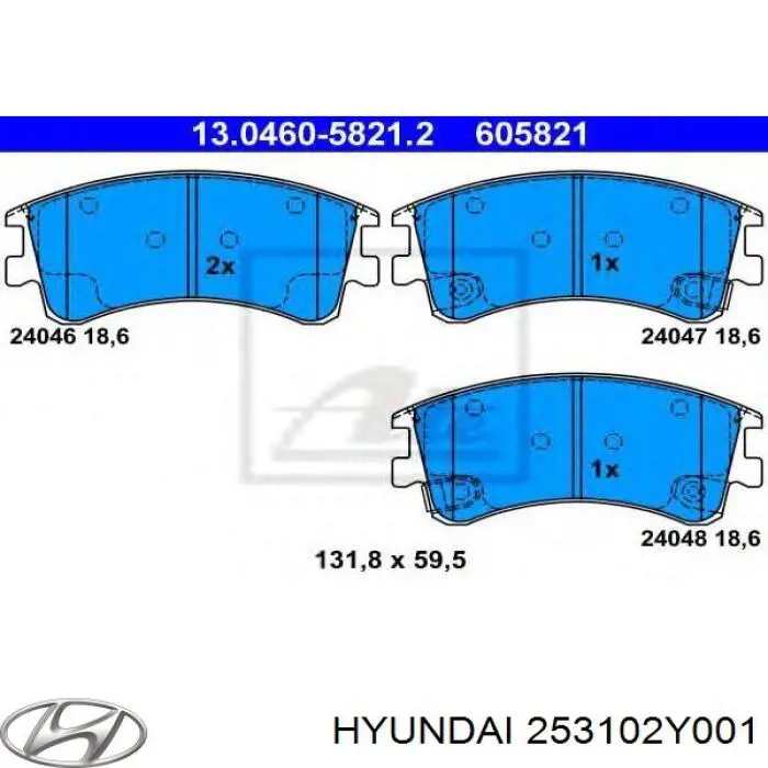 253102Y001 Hyundai/Kia Refrigeración del motor
