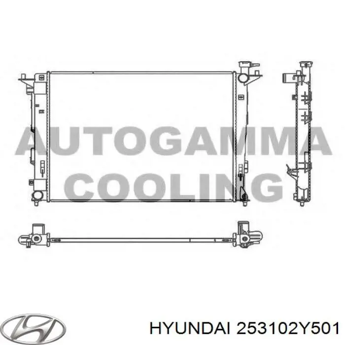 Comprar 253102Y501 Hyundai/Kia Radiador de auto