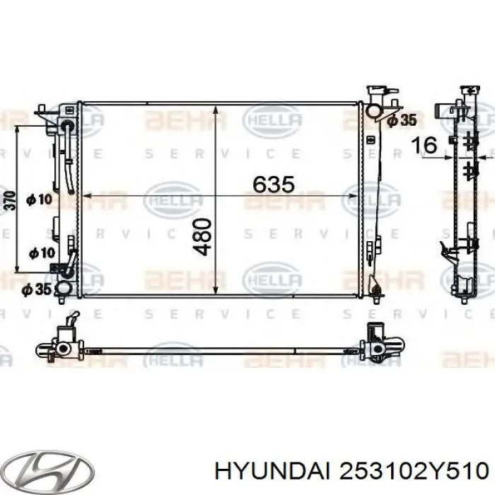 253102Y510 Hyundai/Kia Refrigeración del motor