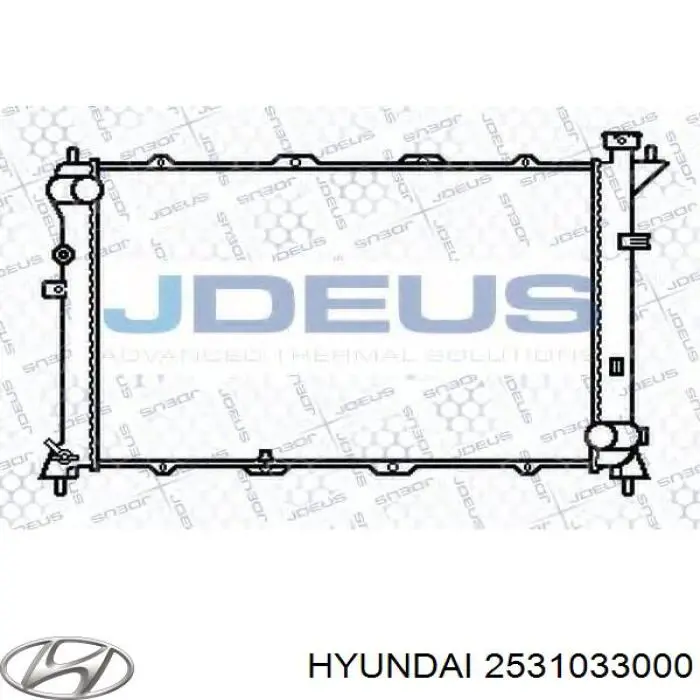2531033000 Hyundai/Kia radiador