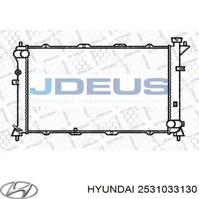 2531033130 Hyundai/Kia radiador refrigeración del motor