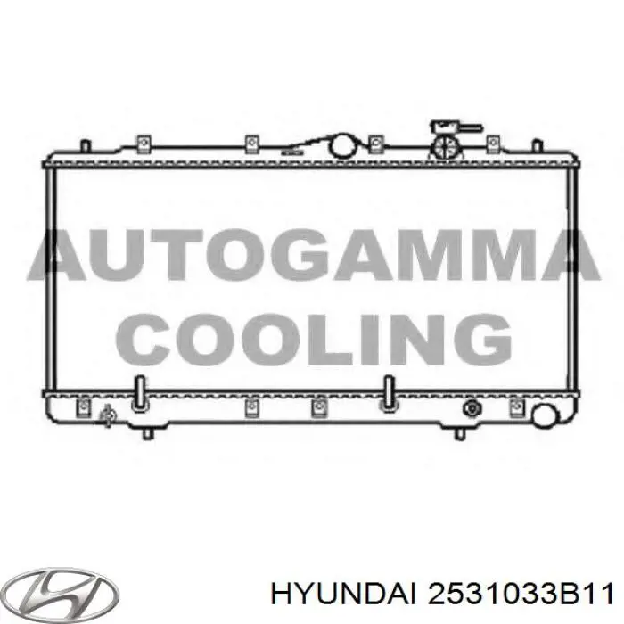 Radiador de água Hyundai Sonata 