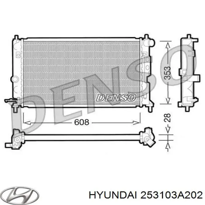 Água radiador Hyundai/Kia 253103A202 precio, desde 155,17 EUR