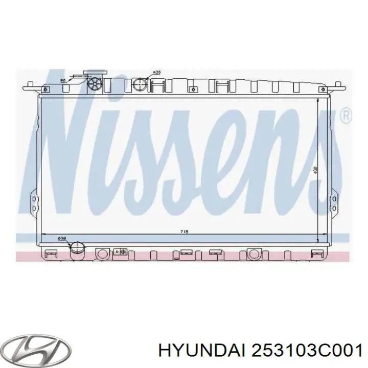 253103C001 Hyundai/Kia Refrigeración del motor