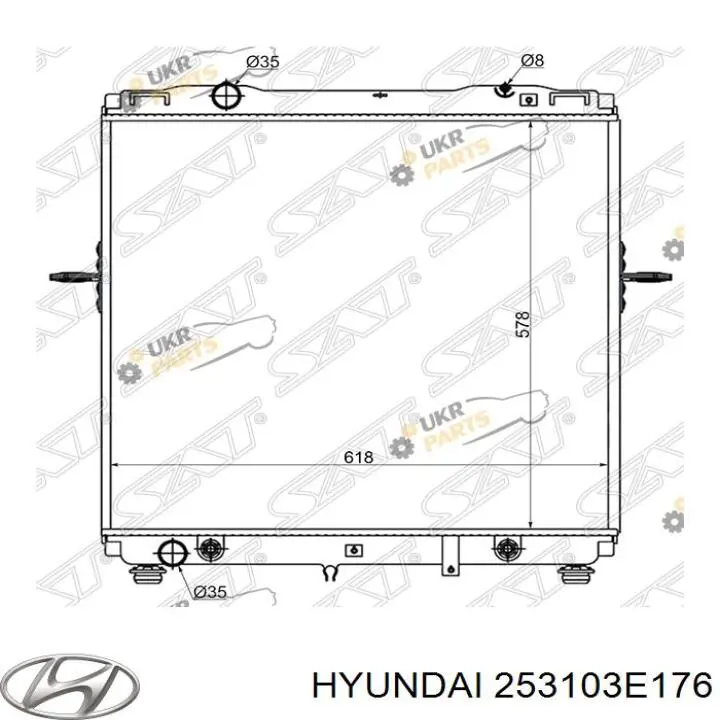 253103E176 Hyundai/Kia radiador