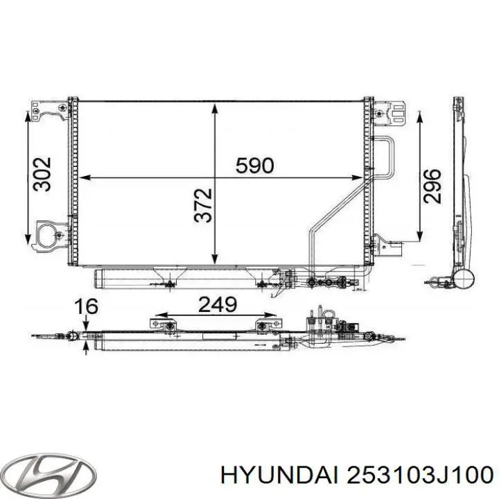 253103J100 Hyundai/Kia Refrigeración del motor