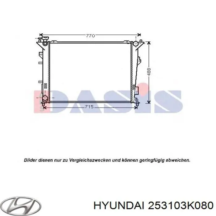 253103K080 Hyundai/Kia radiador