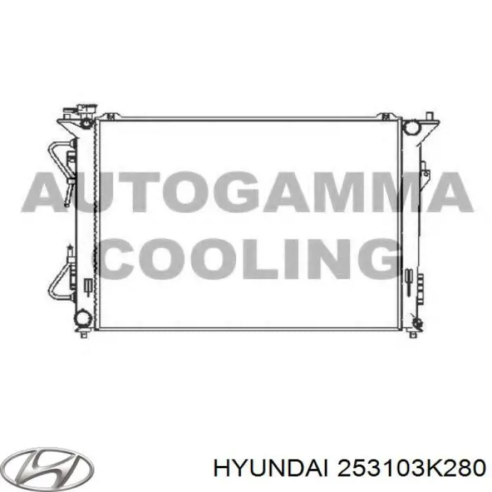 253103K280 Hyundai/Kia radiador