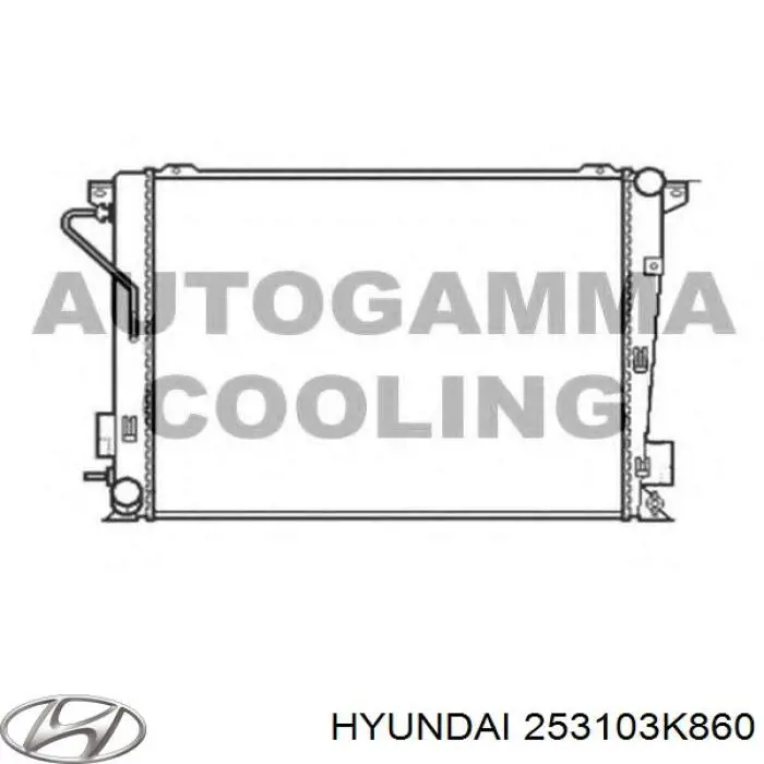 253103K860 Hyundai/Kia radiador refrigeración del motor