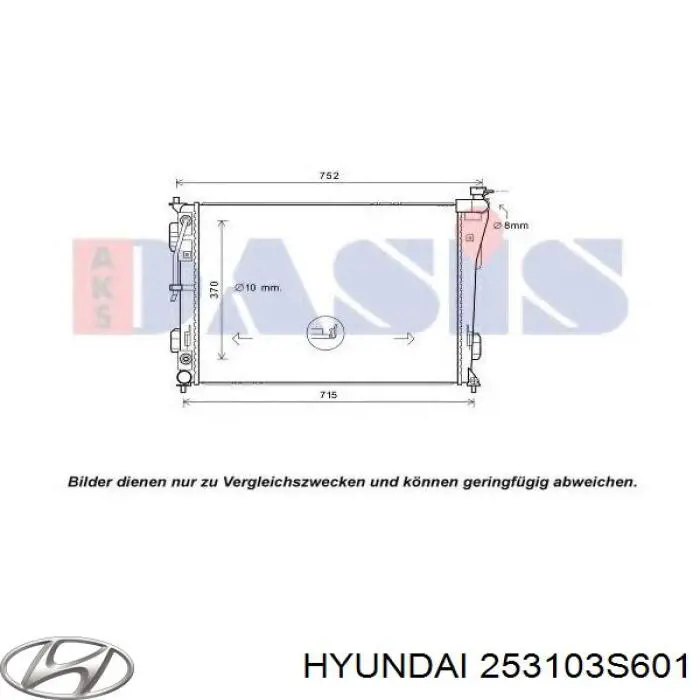 253103S601 Hyundai/Kia radiador