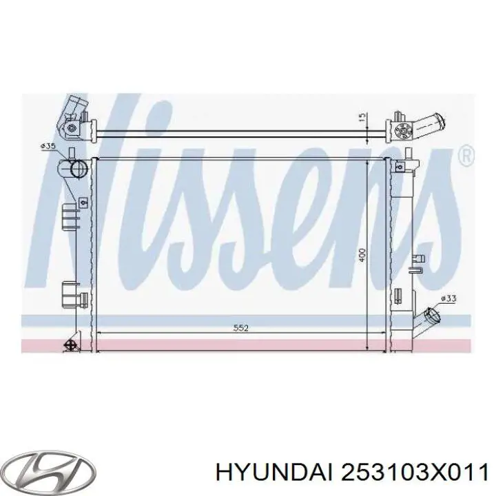 Comprar 253103X011 Hyundai/Kia Radiador de auto