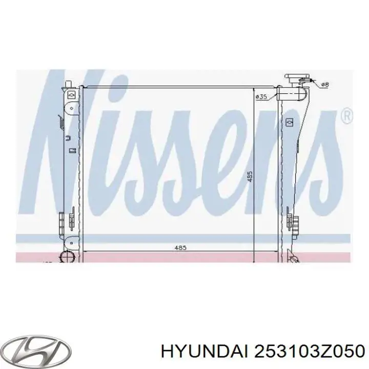 Água radiador Hyundai/Kia 253103Z050 precio, desde 107,82 EUR