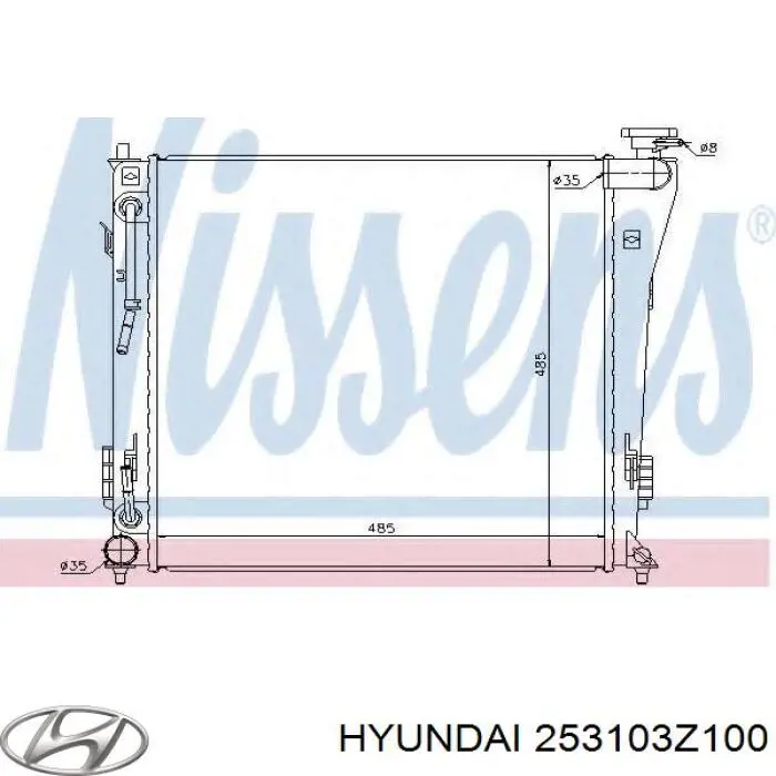 Comprar 253103Z100 Hyundai/Kia Radiador de auto