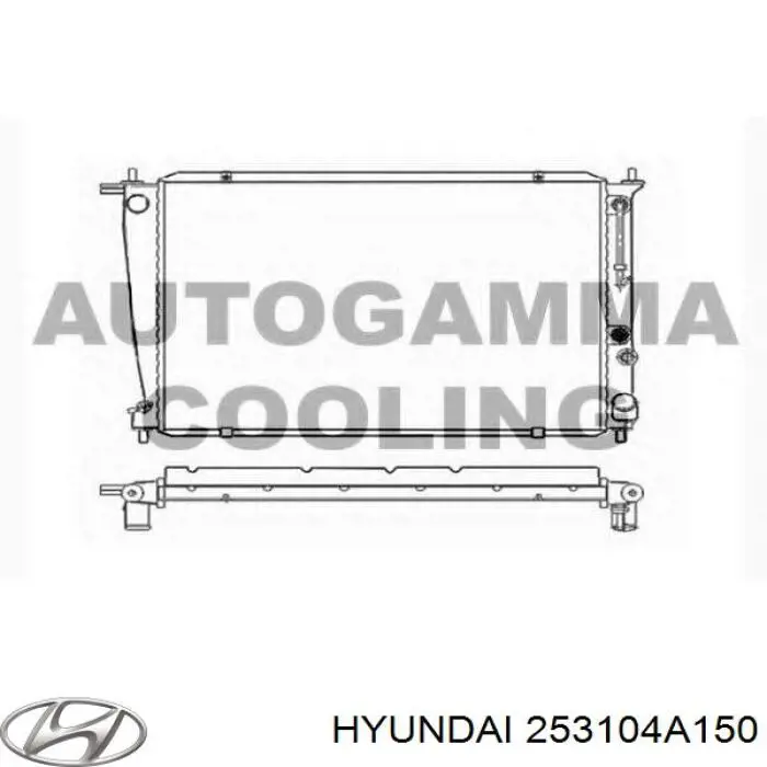 253104A150 Hyundai/Kia radiador