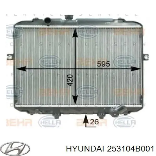 Água radiador Hyundai/Kia 253104B001 precio, desde 180,37 EUR