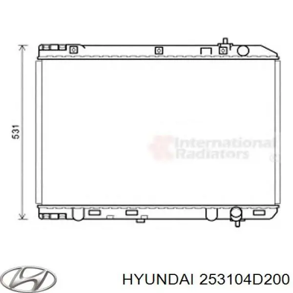 Comprar 253104D200 Hyundai/Kia Radiador de auto