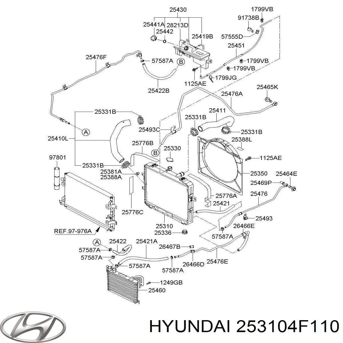 Comprar 253104F110 Hyundai/Kia Radiador de auto