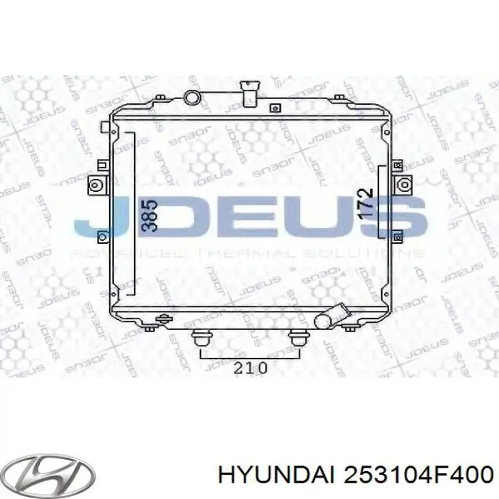 Comprar 253104F400 Hyundai/Kia Radiador de auto