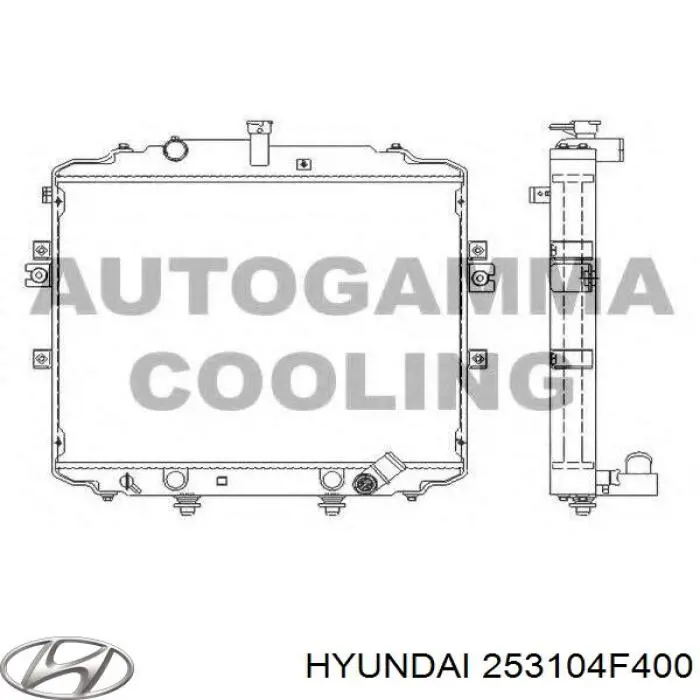 253104F400 Hyundai/Kia radiador