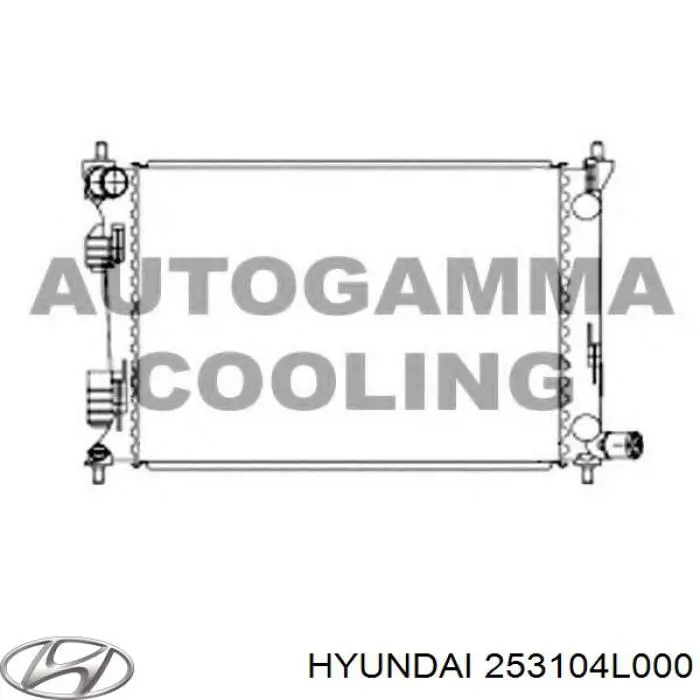 253104L000 Hyundai/Kia radiador