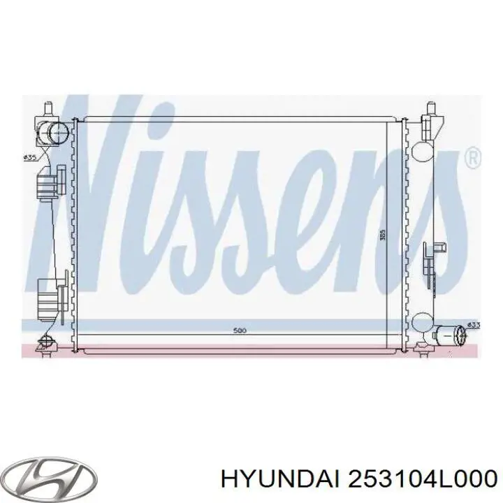 Água radiador Hyundai/Kia 253104L000 precio, desde 83,33 EUR