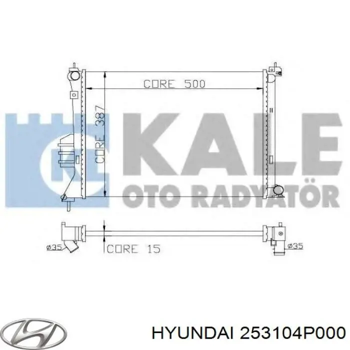 253104P000 Hyundai/Kia radiador