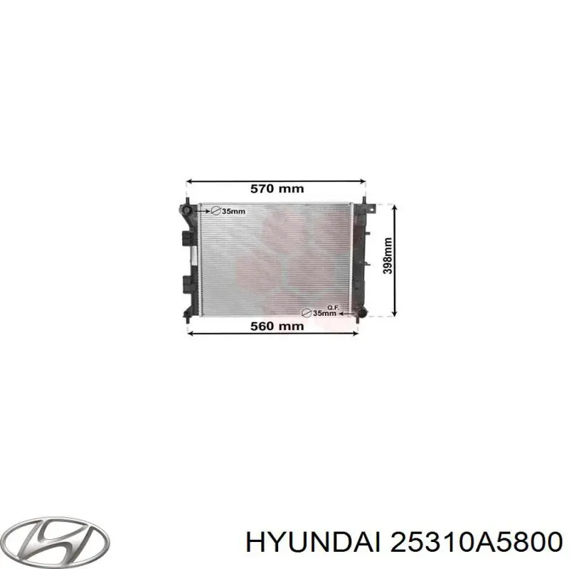 Comprar 25310A5800 Hyundai/Kia Radiador de auto