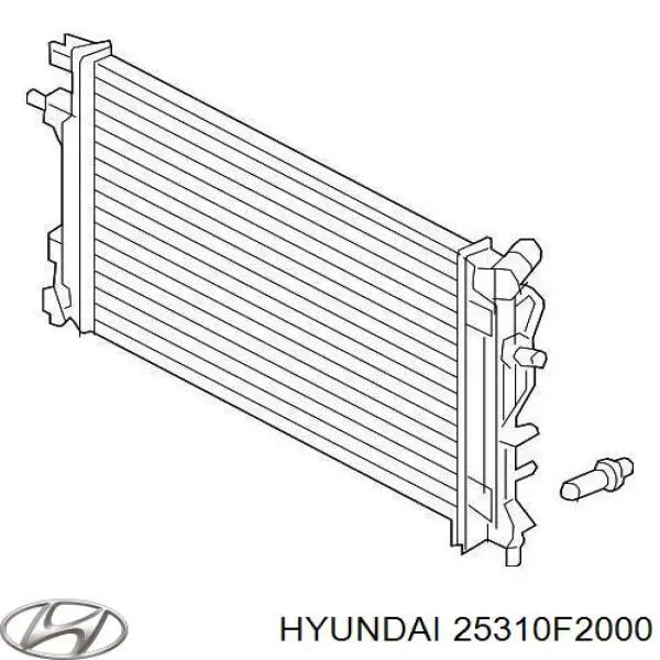 25310F2000 Hyundai/Kia radiador refrigeración del motor